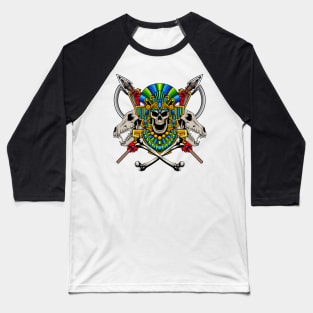 Aztec Skull 1.3 Baseball T-Shirt